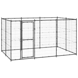 Outdoor Dog Kennel Steel 78.1 ftÂ²