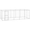 Outdoor Dog Kennel Galvanized Steel 130.2 ftÂ²