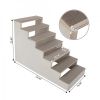 Short-legged Dog Climbing Stairs - Natural Wood Color