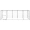 Outdoor Dog Kennel Galvanized Steel 130.2 ftÂ²