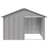 Dog House Gray 45.9"x40.6"x32.1" Galvanized Steel