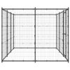 Outdoor Dog Kennel Steel 78.1 ftÂ²