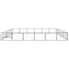 Dog Kennel Black 516.7 ftÂ² Steel