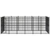 Outdoor Dog Kennel Steel 178.6 ftÂ²