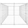 Outdoor Dog Kennel Galvanized Steel 182.3 ftÂ²