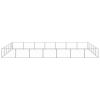 Dog Kennel Silver 376.7 ftÂ² Steel