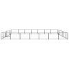 Dog Kennel Black 527.4 ftÂ² Steel