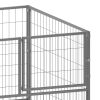 Dog Kennel Silver 78.7"x39.4"x27.6" Steel