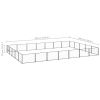 Dog Kennel Black 376.7 ftÂ² Steel