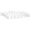 Dog Kennel Black 527.4 ftÂ² Steel