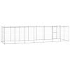 Outdoor Dog Kennel Galvanized Steel 182.3 ftÂ²