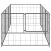 Dog Kennel Silver 32.3 ftÂ² Steel