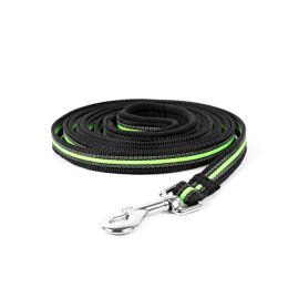 Pet Dog Chain Leash Products Accessories Nylon (Option: Green Black Touweixing-M 3m)