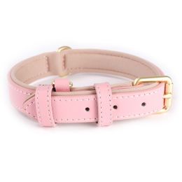 Lychee Pattern Dog Collar Diving Cotton Anti-strangulation (Option: Pink-XS)