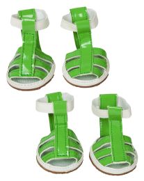 Buckle-Supportive Pvc Waterproof Pet Sandals Shoes - Set Of 4 (size: medium)