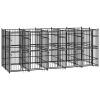 Outdoor Dog Kennel Steel 99.2 ftÂ²