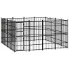 Outdoor Dog Kennel Steel 158.8 ftÂ²