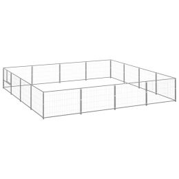 Dog Kennel Silver 172.2 ftÂ¬â‰¤ Steel (Color: Silver)