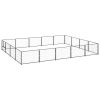 Dog Kennel Black 215.3 ftÂ¬â‰¤ Steel