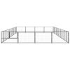 Dog Kennel Black 430.6 ftÂ¬â‰¤ Steel