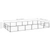 Dog Kennel Black 193.8 ftÂ¬â‰¤ Steel