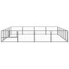 Dog Kennel Black 215.3 ftÂ¬â‰¤ Steel