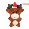 Christmas pet chew toy Pet plush voice toy Christmas molar bite-resistant cute cartoon dog toy