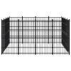 Outdoor Dog Kennel Steel 158.8 ftÂ²