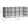 Outdoor Dog Kennel Steel 99.2 ftÂ¬â‰¤