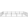 Dog Kennel Black 215.3 ftÂ¬â‰¤ Steel