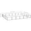 Dog Kennel Black 322.9 ftÂ¬â‰¤ Steel