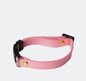 Pet Supplies Pet Cat Dog Accessories Bow Collar Diy Collar Korean Velvet Adjustable (Option: Pink-M)