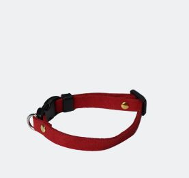 Pet Supplies Pet Cat Dog Accessories Bow Collar Diy Collar Korean Velvet Adjustable (Option: Big Red-L)